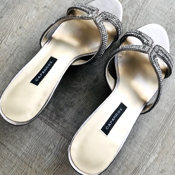 ๐New NWT Caparros Rhinestones ~ 2inches Heeled Sandals Summer Time Lightweight - Picture 10 of 10